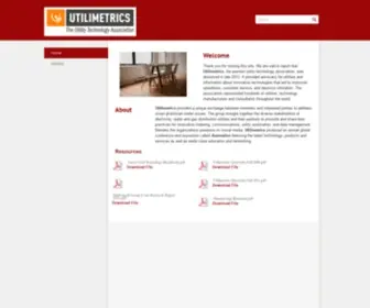Utilimetrics.org(UtilimetricsThe Utility Technology Association) Screenshot