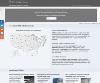 Utilitieslocal.com(Electricity, Natural Gas and Solar Power in Your Community) Screenshot