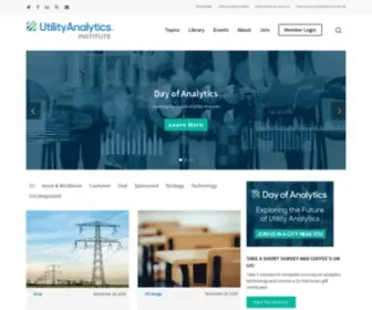 Utilityanalytics.com(Utility Analytics Institute) Screenshot