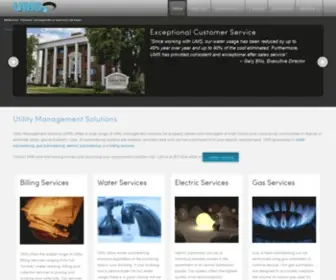 Utilitymanage.com(Utility Management Solutions Gas Electric and Water Submetering Home) Screenshot