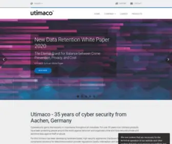 Utimaco.com(Utimaco GmbH) Screenshot