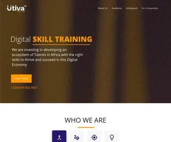 Utiva.io(Developing Talents for the Future of Work) Screenshot