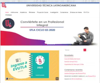 Utla.edu.sv(UNIVERSIDAD TÉCNICA LATINOAMERICANA) Screenshot