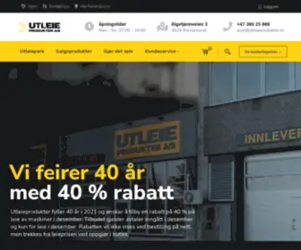 Utleieprodukter.no(Utleie av verktøy og maskiner) Screenshot