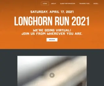 Utlonghornrun.com(Save the date) Screenshot