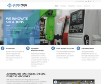 Utmachinery.com(Ultra Tech Machinery) Screenshot