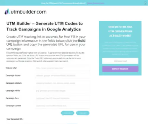 Utmbuilder.com(UTM Builder) Screenshot