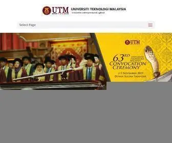 UTM.my(Malaysia’s Premier University in Engineering & Technology UTM) Screenshot