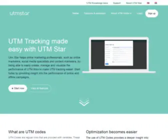 Utmstar.com(UTM Tracking made easy) Screenshot