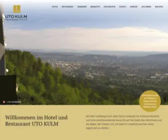 Utokulm.ch(Hotel Restaurant UTO KULM Uetliberg Zürich) Screenshot