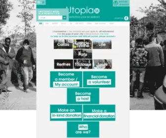 Utopia56.com(Mobilisation pour aider les migrants) Screenshot