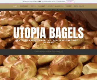 Utopiabagelsofnewyork.com(New York's Best Bagel) Screenshot