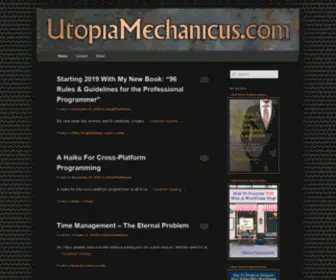 Utopiamechanicus.com(Utopia Mechanicus) Screenshot