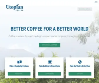 Utopiancoffee.com(Utopian Coffee) Screenshot