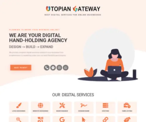 Utopiangateway.com(Utopian Gateway) Screenshot