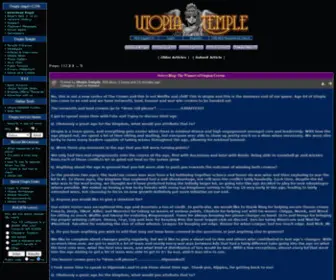 Utopiatemple.com(Formatters, Calculators, News and Forums) Screenshot