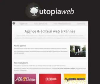 Utopiaweb.fr(Agence et éditeur web à Rennes) Screenshot