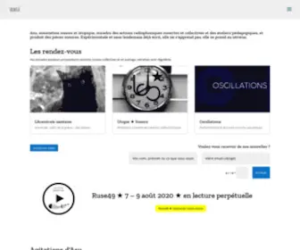 Utopiesonore.com(Association sonore et utopique) Screenshot