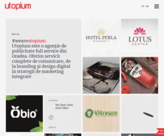 Utopium.ro(Agenție de publicitate Oradea) Screenshot