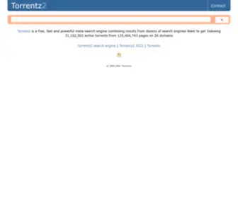 Utorrentz.in(Torrentz2 search engine) Screenshot