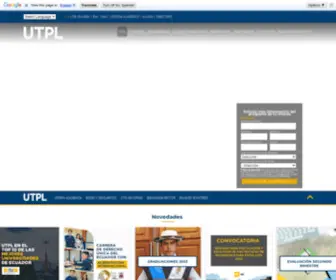 UTPL.edu.ec(La Universidad Técnica Particular de Loja (UTPL)) Screenshot