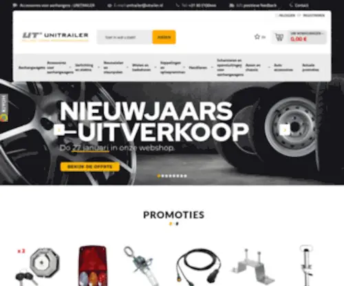 Utrailer.nl(Onderdelen voor aanhangers) Screenshot