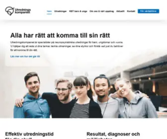 Utredningskompaniet.se(NPF, Neuropsykiatrisk utredning barn & vuxen) Screenshot