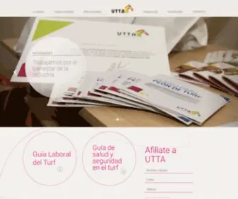 Utta.org.ar(Unión de trabajadores del turf y afines) Screenshot
