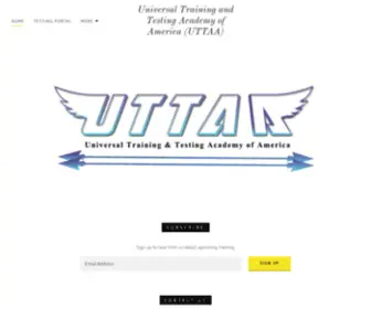 Uttaa.com(Universal Training and Testing Academy of America (UTTAA)) Screenshot