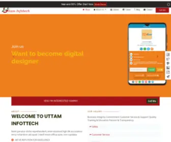 Uttaminfotech.com(uttaminfotech) Screenshot