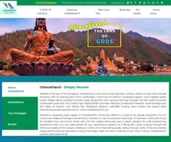 Uttarakhandtourism.gov.in(Uttarakhand Tourism) Screenshot