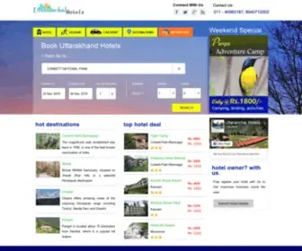 Uttaranchalhotels.com(Uttarakhand Hotels) Screenshot