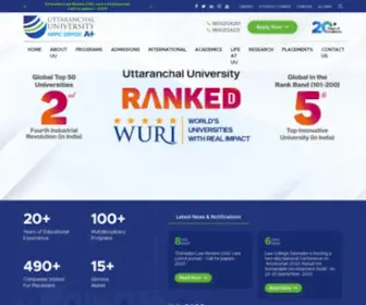 Uttaranchaluniversity.ac.in(Uttaranchal University) Screenshot