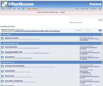 Utteraccess.com(UtterAccess Forums) Screenshot