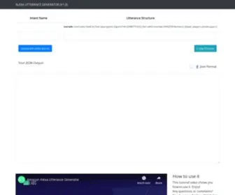 Utterance-Generator.com(Alexa Utterance Generator) Screenshot