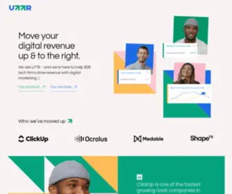 UTTR.io(Move your digital revenue up &amp; to the right) Screenshot