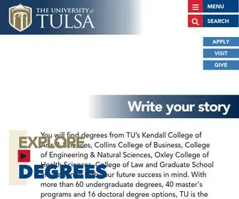 Utulsa.edu(The University of Tulsa) Screenshot