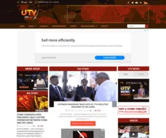 Utvnews.lk(The Official News Website of UTV Sri Lanka) Screenshot