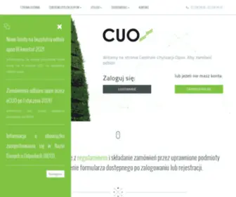 UtylizacJaopon.pl(Centrum Utylizacji Opon Organizacja Odzysku S.A) Screenshot