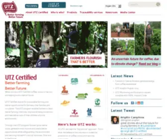 Utzcertified.org(The label and program for sustainable farming) Screenshot