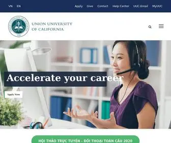 UUC.edu(Union University of California) Screenshot