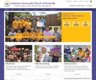 UUCH.org(Unitarian Universalist Church of Huntsville) Screenshot