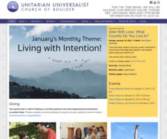 UUchurchofboulder.org(Unitarian Universalist Church of Boulder) Screenshot