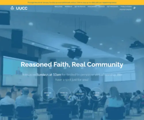 UUcolumbia.net(Unitarian Universalist Congregation of Columbia) Screenshot