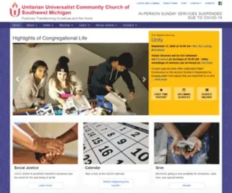 UUcommunitychurch.org(Unitarian Universalist Community Church of Southwest Michigan) Screenshot