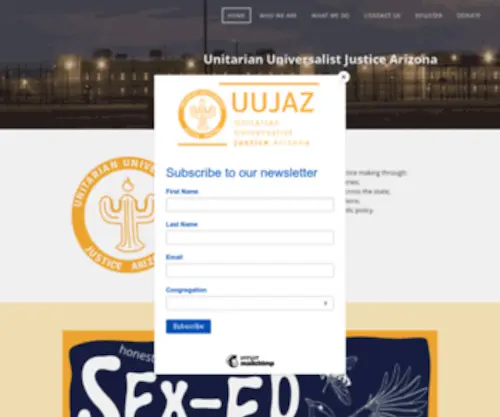 UUjaz.org(Unitarian Universalist Justice Arizona (UUJAZ)) Screenshot