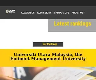 UUM.edu.my(Universiti Utara Malaysia) Screenshot