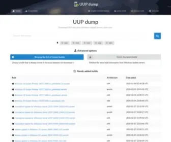UUpdump.ml(This domain may be for sale) Screenshot