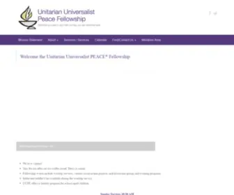 UUPF.org(Unitarian Universalist Peace Fellowship) Screenshot
