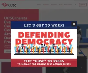 UUSC.org(Unitarian Universalist Service Committee) Screenshot
